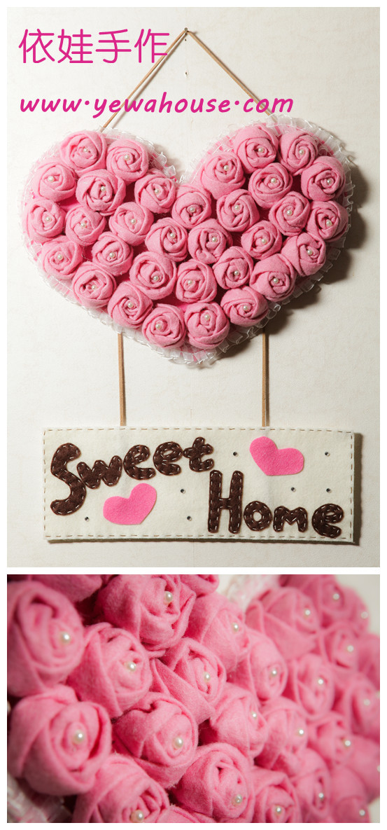 这是一个客人定做的 好多的不织布玫瑰~~~ - 顽兔-WNhMW-图片