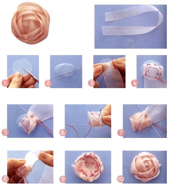 情人丝带玫瑰花的做法 古典玫瑰花苞制作-WJmYm-图片