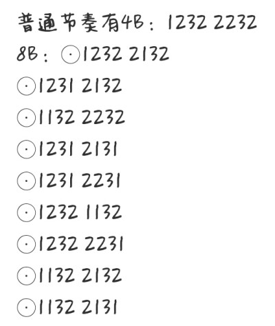 一些4b，8b的谱子