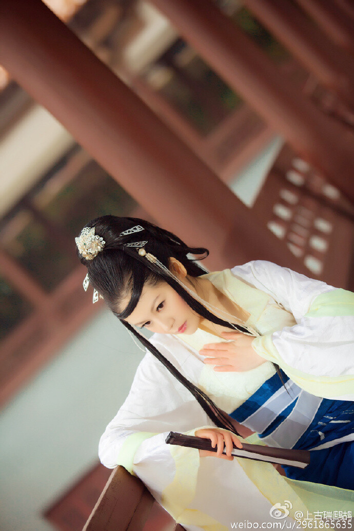 #古风cos##cos正片#U三生三世十里桃花 服装：@桥姬古风 coser:原po 摄影：无锡lisa