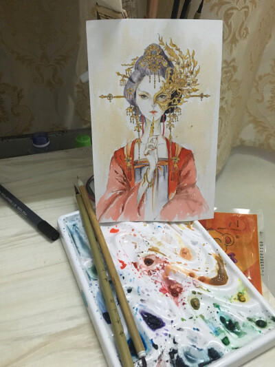 眼睛已经瞎了。