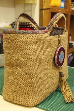 Jute Crochet bag