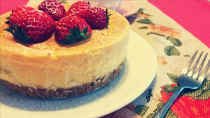我昨天刚做的重芝士蛋糕