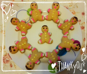 去年做的圣诞节姜饼小人