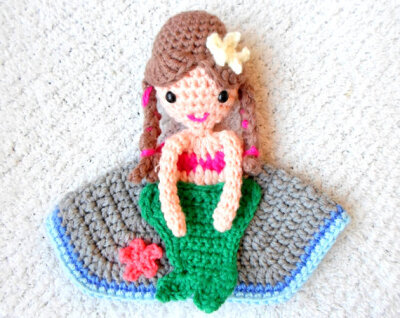 Mermaid Lovey crochet amigurumi pdf pattern INSTANT DOWNLOAD