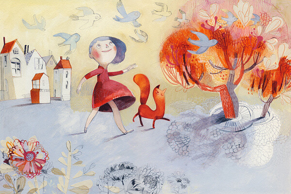 #木棉分享# Isabelle Arsenault 的插画世界之随笔小画。