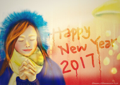 Making a new year wish. ...-DreamADream2010_PS,板绘,新年,photoshop cs6_涂鸦王国插画