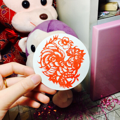 【私品】【橡皮章】鸡年大吉'新年快乐'