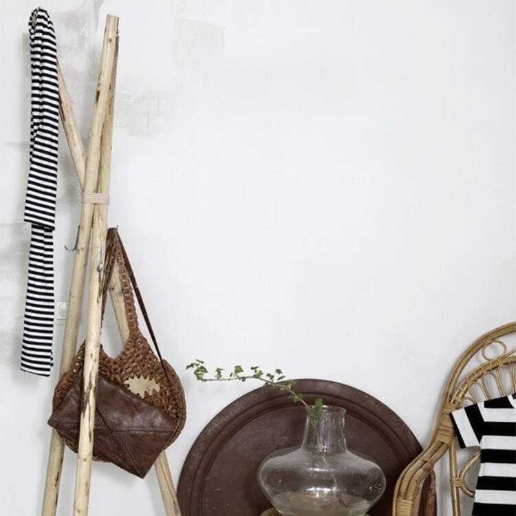 实用家具zakka咖啡清新风实木日式简约粗矿落地灯架衣帽架挂衣架