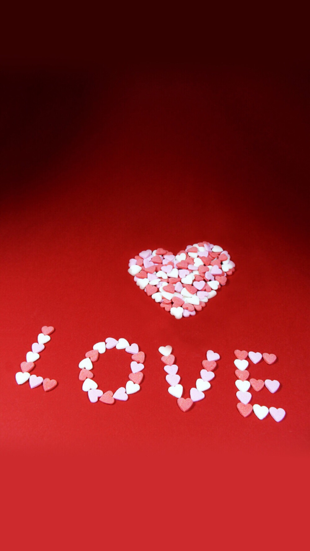 爱心情人节清新可爱简单平铺壁纸78637871