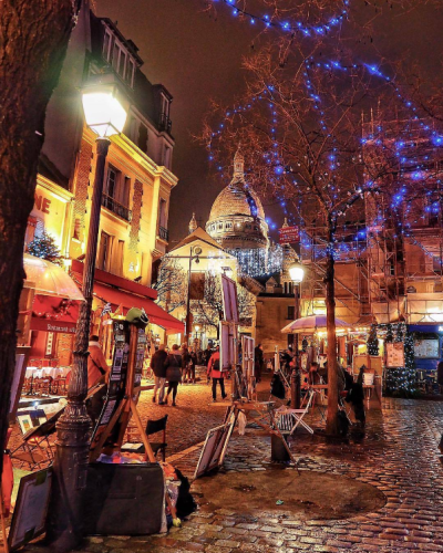 Shining night at Montmartre ~ Paris, France