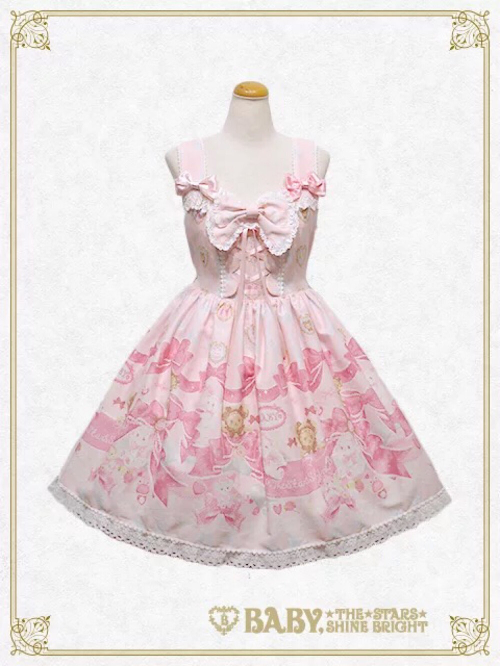 BABY牌Lolita 兔熊缎带