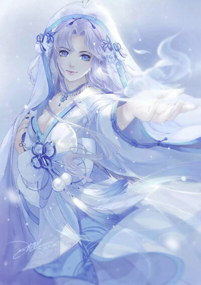 ［板绘 奇迹暖暖 古风］ 雪姬