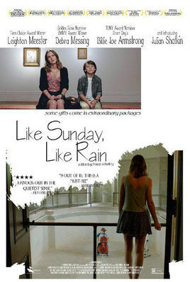 《如晴天似雨天 Like Sunday, like rain》电影名字很喜欢。安安静静的，节奏也很好。Queen B清清爽爽的蛮好看。不理解最后那个吻。