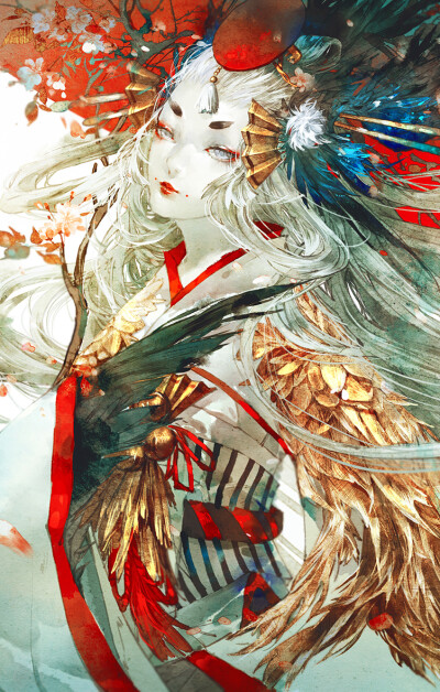 阴阳师 姑获鸟 画师：离城 本作品pixiv id=60807291