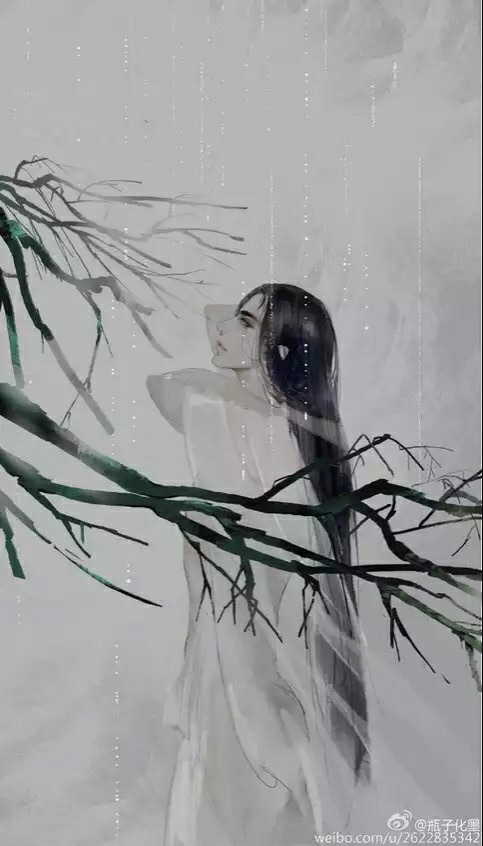 [侵删]男头 空灵 美 古风 帅哥 树 白衣 长头发