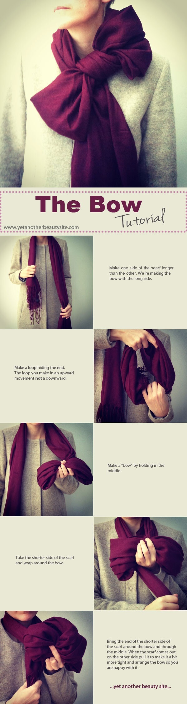 Bow scarf how to.-WY4OT-图片