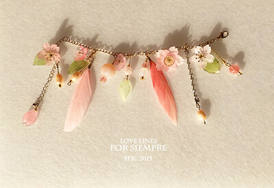 【POR SIEMPRE】[LOVE LINES-Dec.－3] 樱花 纯手工制作手链