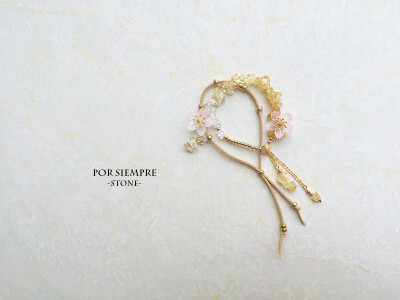 【POR SIEMPRE】[-STONE-]sold-19－天然黄白水晶精致手链