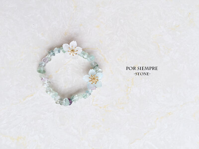 【POR SIEMPRE】[-STONE-] sold-29－碧色萤石手链－2