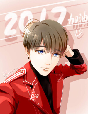 王俊凯手绘图。「cr.logo」