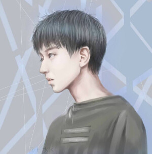 王俊凯手绘图。「cr.七水K」