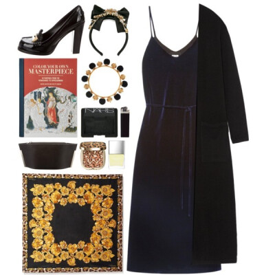 A fashion look from December 2016 featuring midnight blue maxi dress, cardigan top and kohl shoes. Browse and shop related looks.