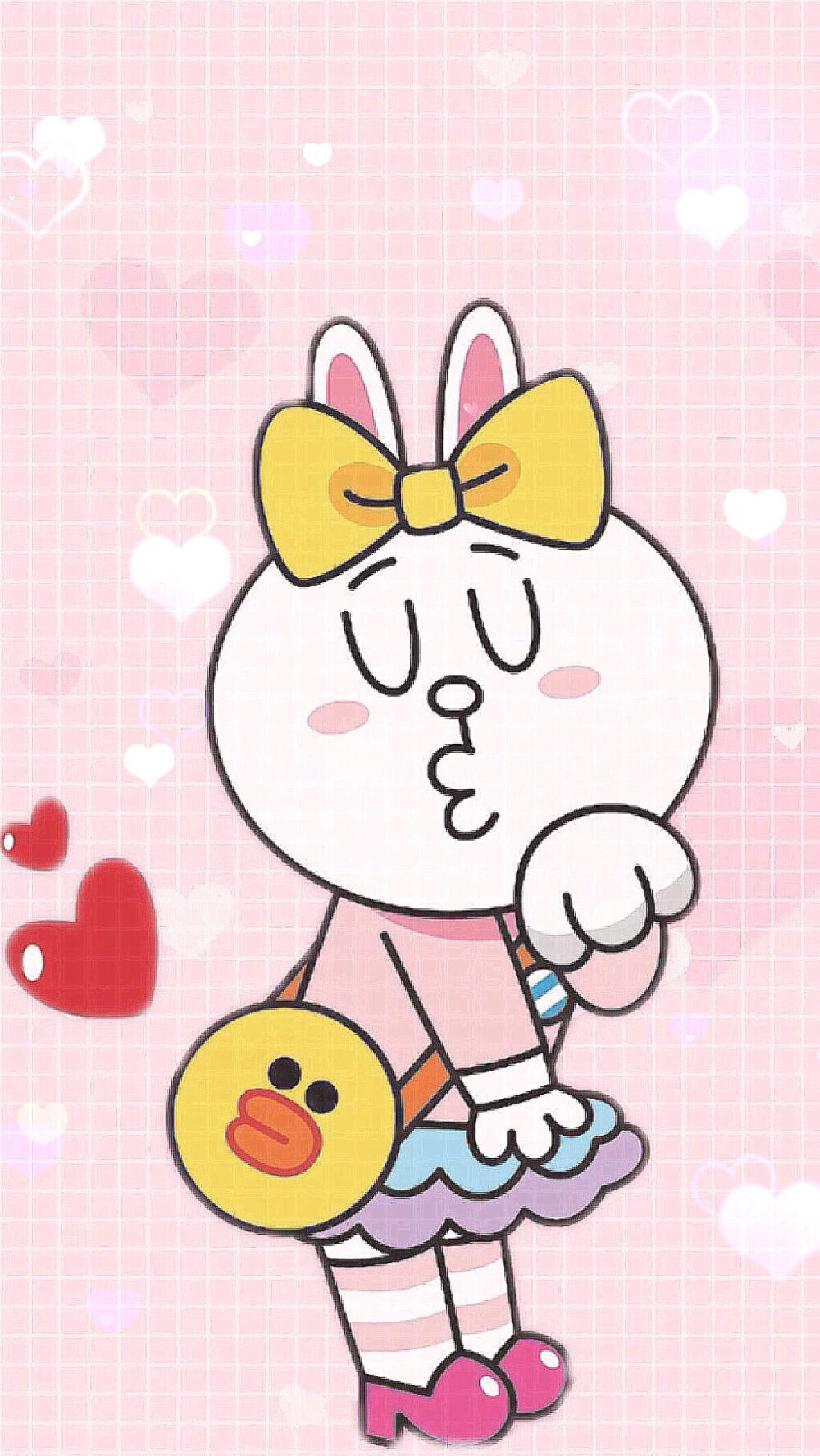 linefriends壁纸iphone可妮兔布朗熊