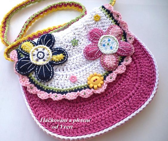 PATTERN flower handbag crochet pattern purse by CrochetfromYvett: