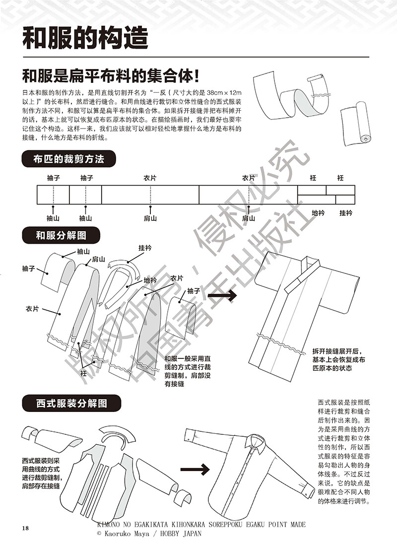 曼妙和风，唯美服饰！零基础绘制和风人物、了解和服造型的漫画必修技！由日本漫画家摩耶薰子老师精心编著，编写中参考了众多日本和服类书籍，分类介绍了和服的基本样式和穿法、各种男式和女式和服的服装特点以及绘制技巧。