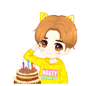 蔡徐坤手绘动漫Q版头像