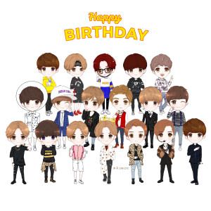 蔡徐坤手绘动漫Q版头像