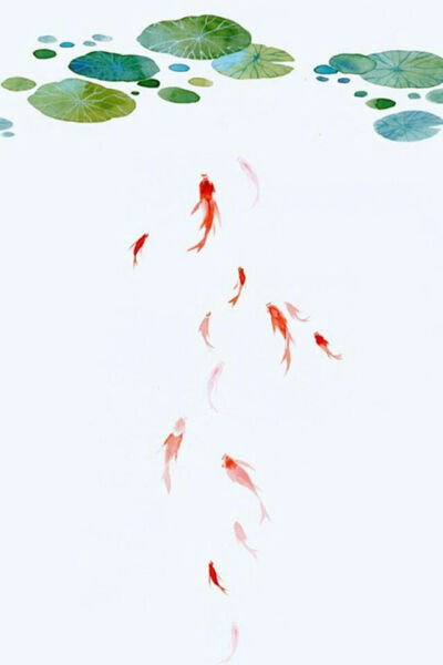 古风配景，插画