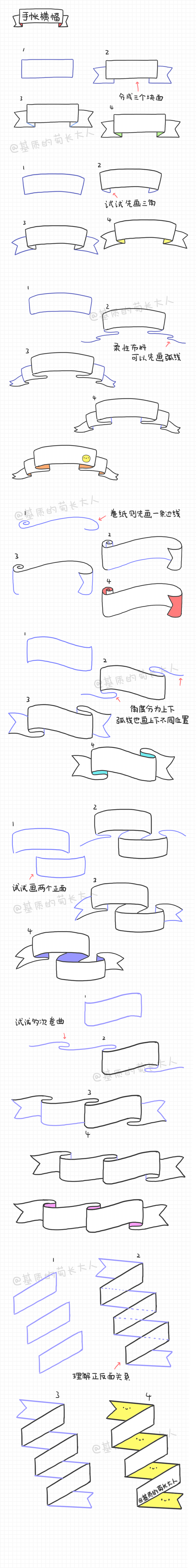 手帐横幅，彩带？这个叫什么来着