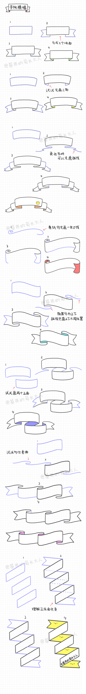 手帐横幅，彩带？这个叫什么来着