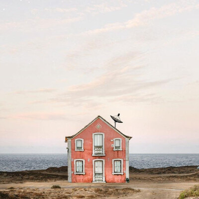 日系小清新感觉的小房子摄影图片