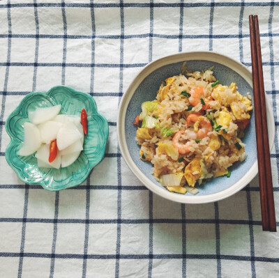 黄金炒饭&腌萝卜