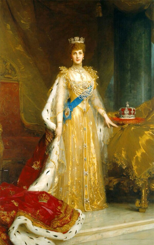 亚历山德拉王后(Queen Alexandra，1844年12月1日-1925年11月20日),全名亚历山德拉·卡洛琳·玛丽·夏洛特·露易丝·茱莉娅，昵称为阿丽克斯。英国国王爱德华七世的妻子，英国王后，印度皇后。