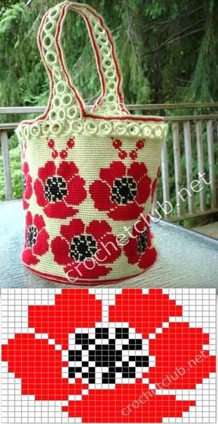 crochet wayuu bags pattern: