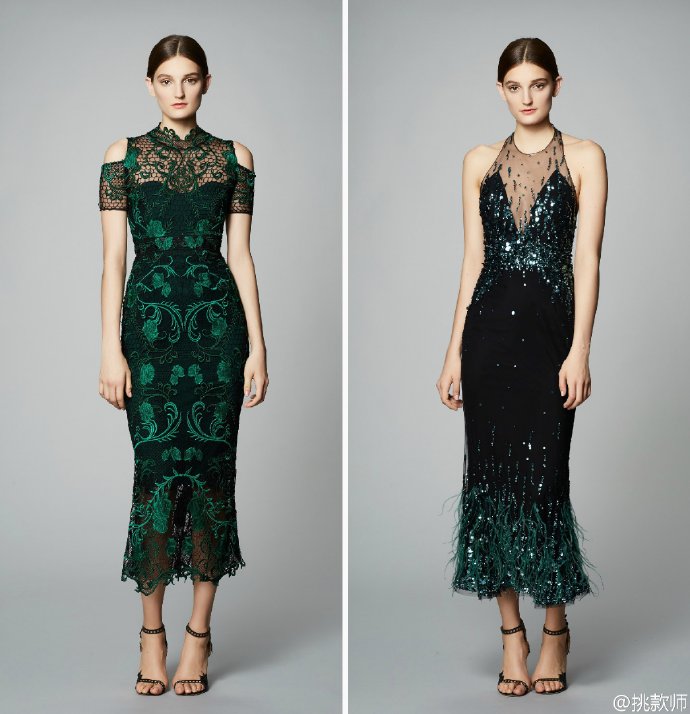 Marchesa Notte 2017 Pre-Fall｜Marchesa旗下副线，精致优雅不减、价格则更为亲民。 ​​​​