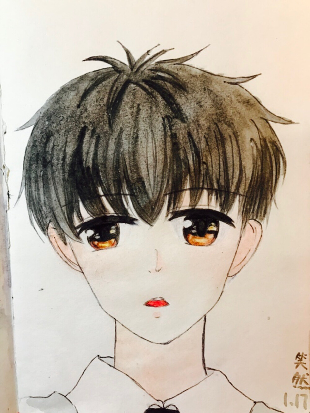 怦然心动江应怜手绘