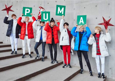 BTS 防弹少年团。 BTS X PUMA 彪马代言