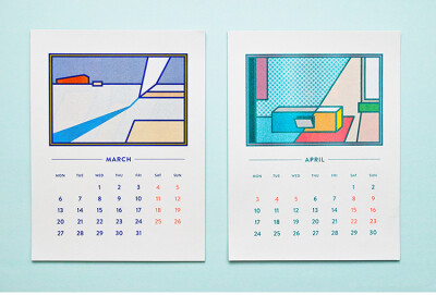 【售罄】 2017 Nod Young Risograph Calendar