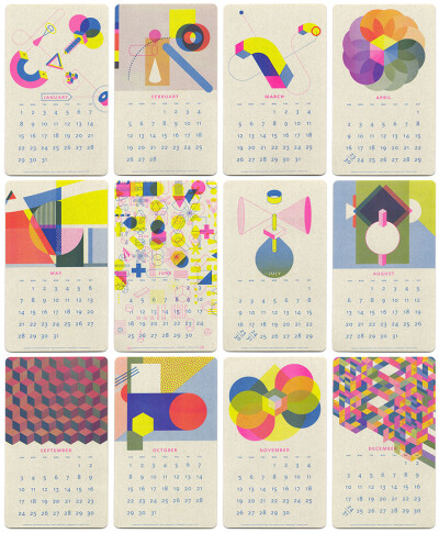 【现货～】2017 Isometric Risograph Calendar