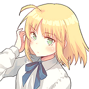 头像 女头 漫头 fate saber 亚瑟王 呆毛