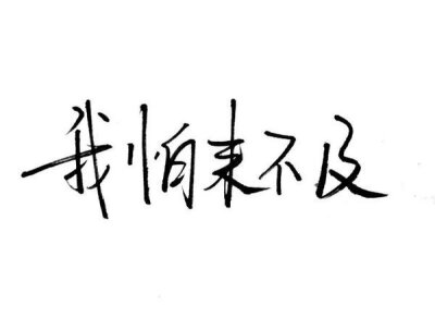 洛六大人.文字句子.手写