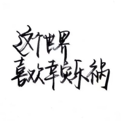 洛六大人.文字句子.手写