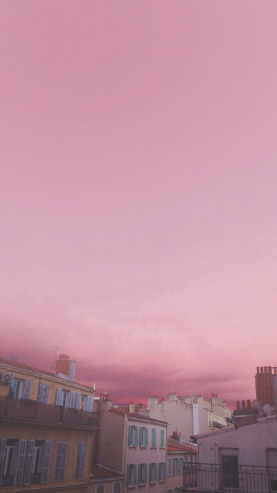 粉色 天空 壁纸