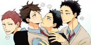 排球少年 十月新番 #动漫 #二次元 #动画  #美少年 #运动 #壁纸 #头像   及岩 岩及 及川彻 岩泉一 青城