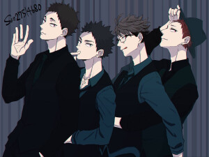 排球少年 十月新番 #动漫 #二次元 #动画  #美少年 #运动 #壁纸 #头像   及岩 岩及 及川彻 岩泉一 青城